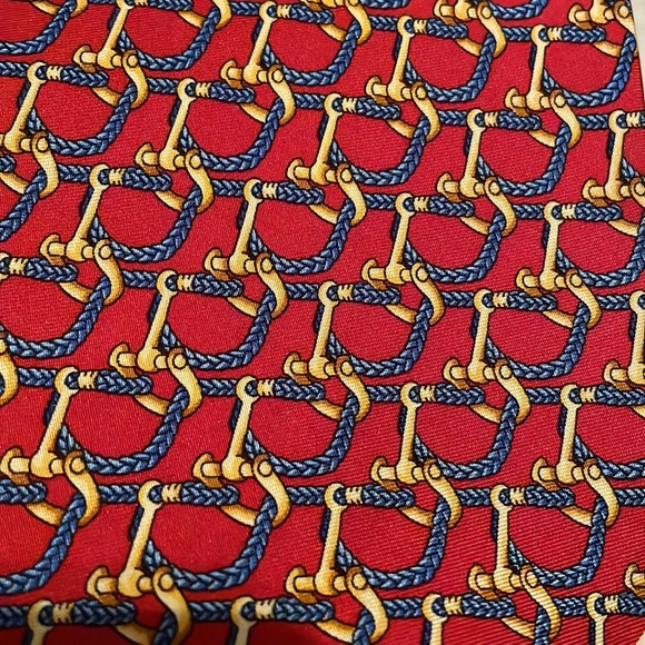 Dormeuil Tie, Multi Colors: Red, Blue, Tan & Burgundy - Picture 7 of 7